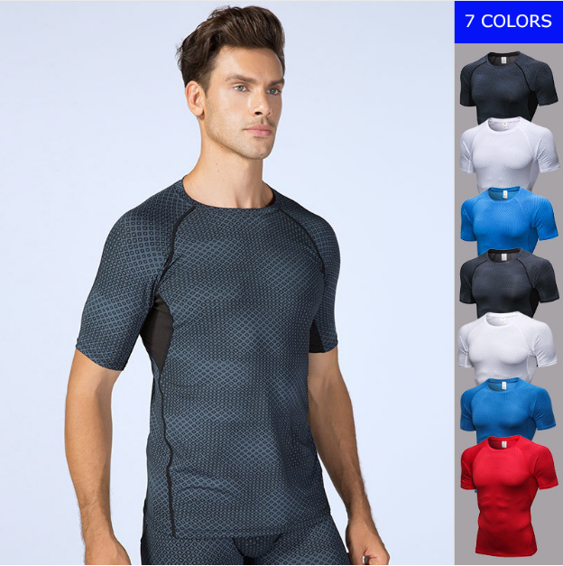 New Fashion Sport Bodybuilding And Fitness Half Sleeve T Shirt For Men Gym Sport Clothes