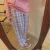 Import new fashion y2k sweet girl casual purple pink checked Elastic waist Drawstring Leggings loose women long pants from China
