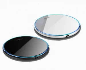 New Product X8 15W wireless charger Mobile phone fast portable Qi wireless phone charging Acrylic mirror smart charging Pad