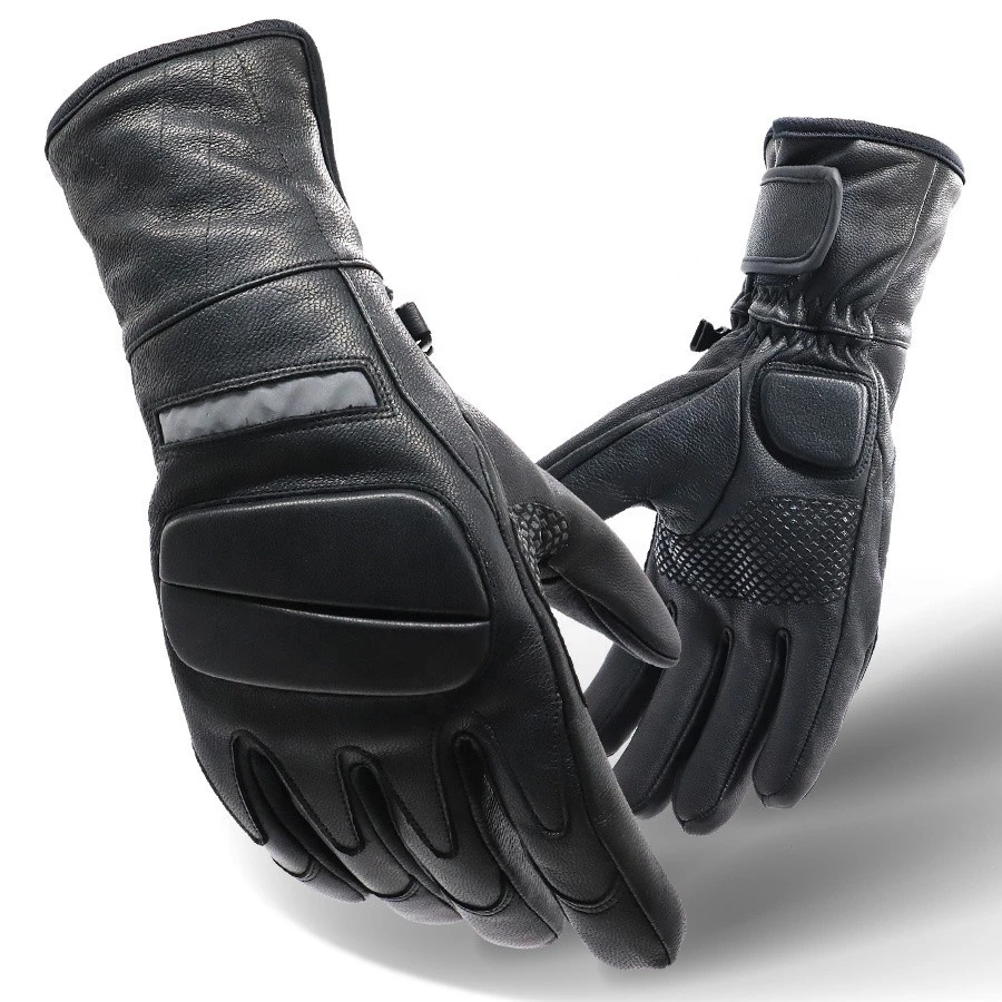 New PU fully refers to the racing gloves touch screen driving leather gloves custom winter cycling gloves