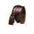 Import New style brown premium genuine leather belts for men adjustable buckle from China