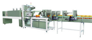 New upgrade electric automatic pe film shrink wrapping machine chamber shrink wrap machine on promotion