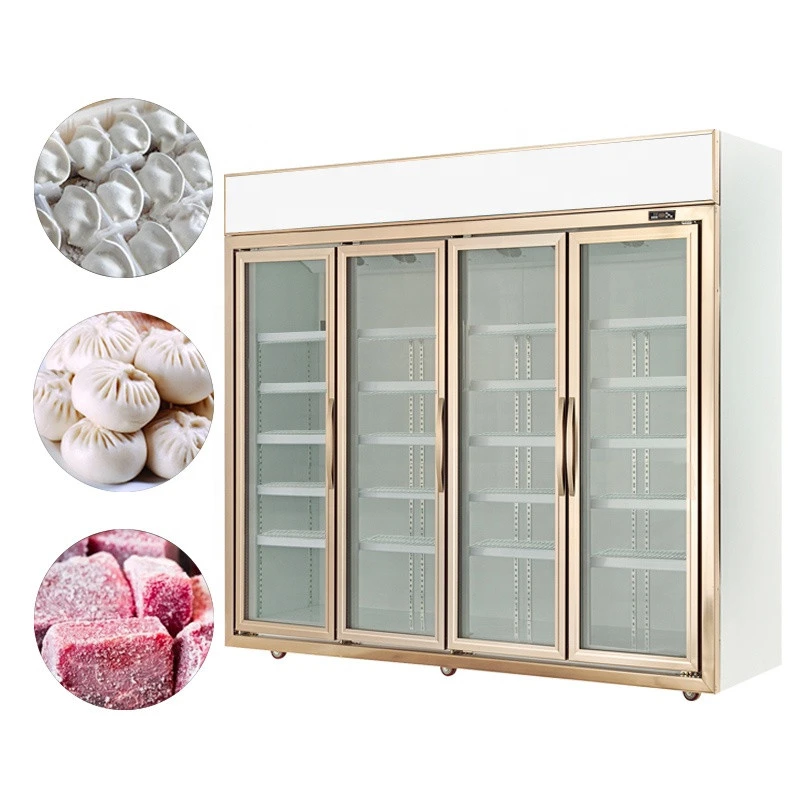 New Zealand super shop gelato upright freezer commercial with well-known brand compressor