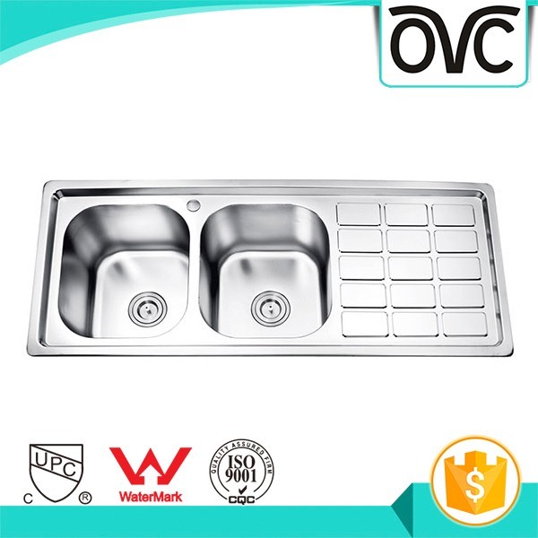 Newest stainless steel double bowl kitchen sink