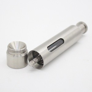 Newest Stainless Steel Thumb Push Mini Salt and Pepper Mill Grinder Set with Holder