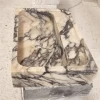 Newstar Custom Made Calacatta Viola Marble Sink Marble Bathroom Sinks Basin Wall Hung Marble Wash Basin