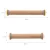 Import Non stick adjustable pastry cookie flour dough wood rolling pin with removable thickness rings measuring mark for baking from China