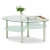 Import Nordic living room furniture table coffee modern white oval coffee table from China