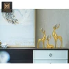 Nordic Style Deer Design Cristal Metal Craft for Home Decoration