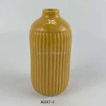 Nordic Style Pillar Shape Ceramic Vase Porcelain Flower Vase for Indoor Home Decoration