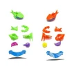 Novelty DIY sea animal  Assemble shark With Wheels of Sharks Self-Locking Bricks Toys for Kids Gift capsule toys for promotion