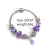 Import NUORO Simple Hollow 8 Eight Shape Ball Butterfly Glass Beads Girls Lovely Jewelry Purple Cartoon Apple Pendant Bangle Bracelet from China