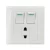 Import ODM OEM Cambodia electrical switch sockets multi function  220V white plate switch socket from China