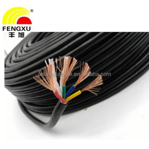 OEM accepted rvv2/rvv3/rvv4/rvv5/multi core power cable PVC insulation sheathed stranded flexible wires