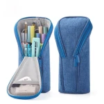 OEM Large Capacity Pencil Case Canvas Stationery Storage Bag Pencil Bag With Zipper