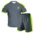Import OEM Manufacture Volleyball Uniform Made With Solid Pattern V-Neck Shirt With Shorts from Pakistan