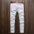 Import OEM ODM Embroidery Patch Mens denim Elastic pantalones jeans men Casual Ripped Hole mans trousers from China