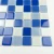 On Sale Blue Glossy Surface Pool Mosaic Foshan Glass Tile For Swimming Pool Projects