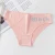 One-piece underwear mid-waist solid color bikini panties ice silk underwear girls underwear seamless panties