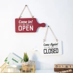 Open Closed Sign, Door Sign for Business Storefront, Restroom, Office Door, Wall, Window, Restaurants, Retail Salon Shops