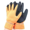 Orange 7 Gauge Terry Winter Latex Rubber Coated Gloves