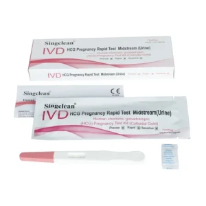OTC spot goods one step hcg pregnancy test /home use HCG kit/urine pregnancy test kit of strip/cassette/midstream