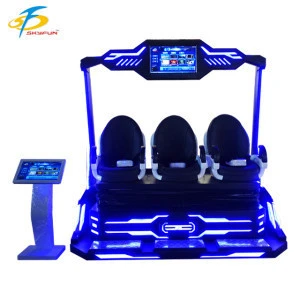 other amusement park products 9d vr cinema three seats vr chair special effects