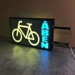 Outdoor advertising hanging sign display custom waterproof 3d acrylic led light box