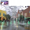outdoor dry ground fountain with music