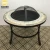 Import outdoor furniture mosaic round firepit table for BBQ from China
