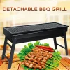 Outdoor Stainless Steel Grill Portable Barbecue Grid Folding BBQ Grill Mini Charcoal Grill Outdoor Camping Picnic Tool For Home
