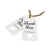 Import Personalized embossing logo white paper garment hang tag from China
