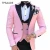 Import Pink Wedding Double Breasted Vest Groom Party Custom Made Men Suits 3 Pieces WPY019 from China