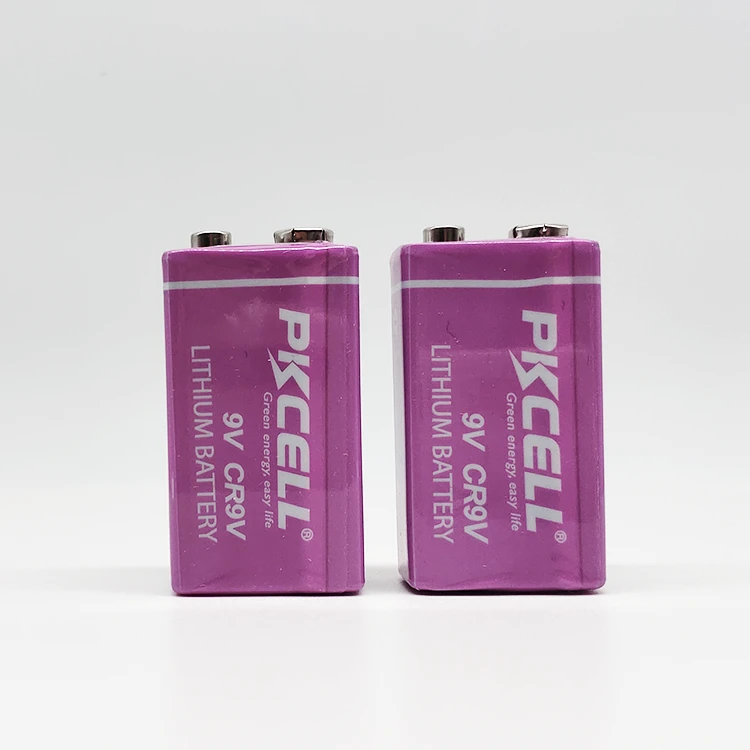 pkcell Primary Batteries 1200 mAh CR9V 9 volt battery Primary Batteries 9v batterie