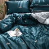 PLA 100% biodegradable ice silk  high end bedding set linen bedroom comforter set