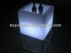 Plastic indoor square shape planter with LED light