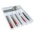 Import plastic nonslip silicone  Cutlery Tray 6 Compartment for Kitchen Drawer Organizer from China