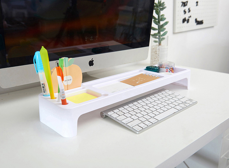 Pc Keyboard Storage Rack Buy Plastic Office Table Computer Keyboard Rack Organizer Desktop ...
