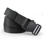 Plastic Tactical magnetic belt easy unlock casual versatile webbing belt textile nylon men's adjustable belt