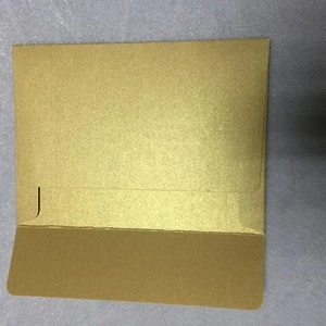 PMS color printing custom paper gold envelop