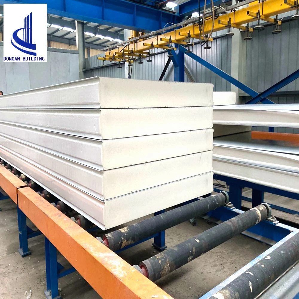 Polyurethane insulation wall sandwich panel that is not easily deformed PU sandwich panel Cold storage board  wall
