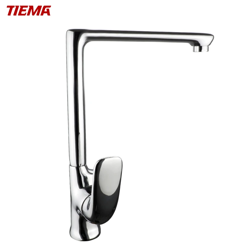 Popular nice quality contemporary hot cold water single lever brass sink kitchen faucets