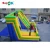 Import popular pvc tarpaulin giant inflatable slide with rock climbing wall from China