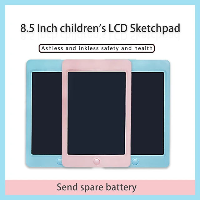 Portable 8.5 Inch LCD Writing Tablet Drawing Board Electronic Writing Board eWriter   Monochrome screen