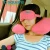 Import Portable m square eye mask u shape inflatable neck pillow and foldable slippers travel kit from China