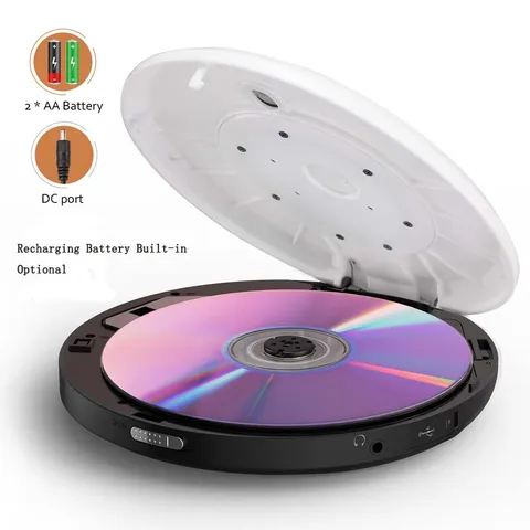 Buy Portable Personal Cd Player Discman Cd/mp3 Music Audio Player With ...