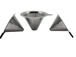 Portable Stainless Steel Coffee & Tea Tools Reusable Handle Dripper & Filters coffee filter