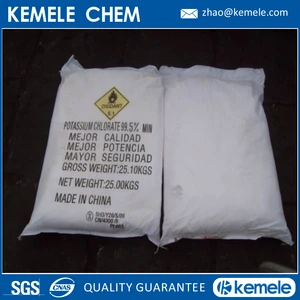 Potassium Chlorate 99.5% Industrial Grade for Fireworks and Safety Matches material Manufacturer price