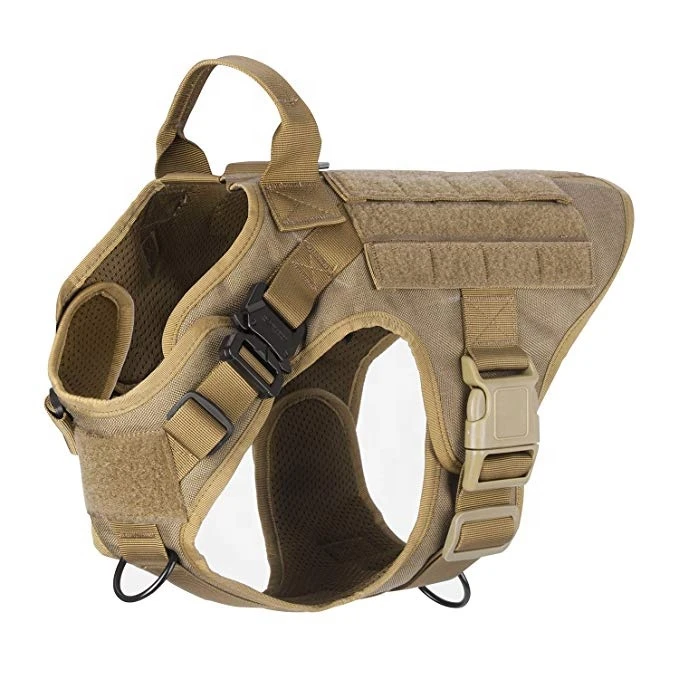 Premium Outdoor Training Big Dog Harness Adjustable Non Pull Tactical Vest Military Dog Harness OEM Police Army Dog Harness