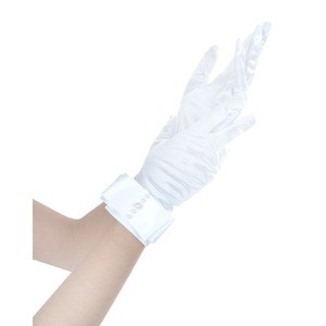 Premium white cotton cotton wedding groom bridal gloves